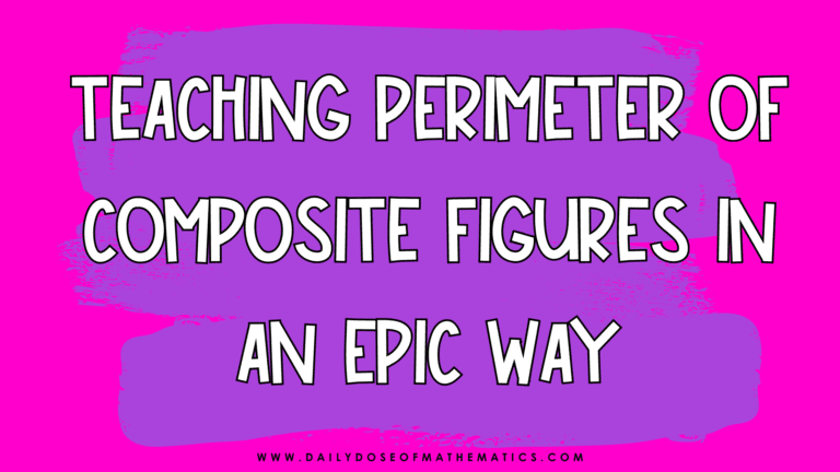 Perimeter of composite figures teaching and lesson plan digital and printable activity