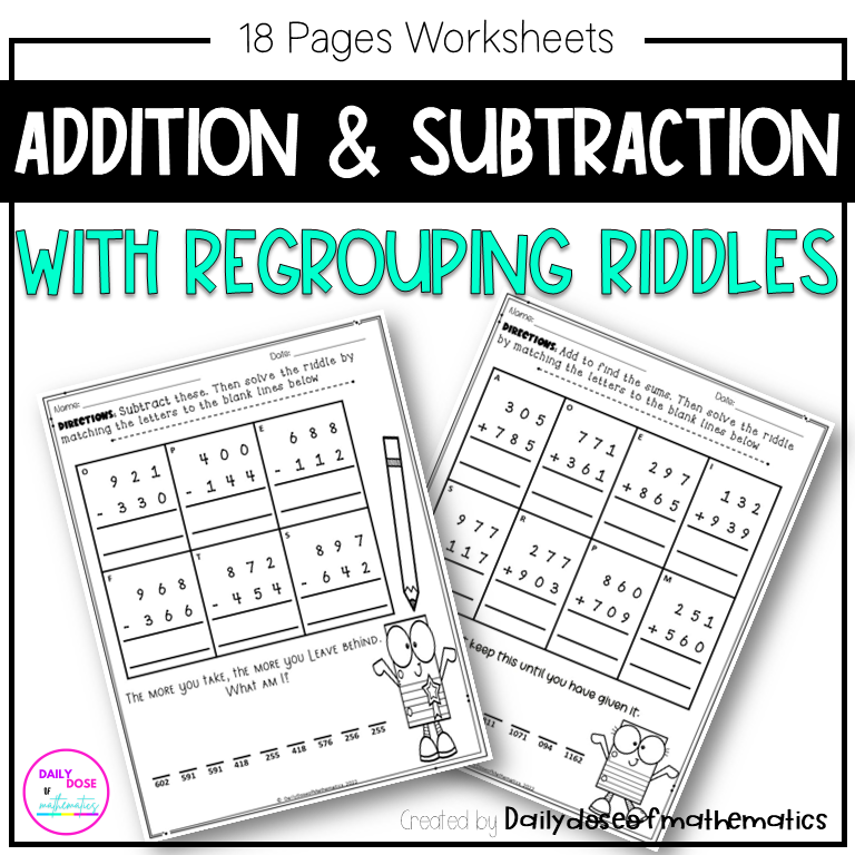 3 Digit Subtraction and Addition Worksheets