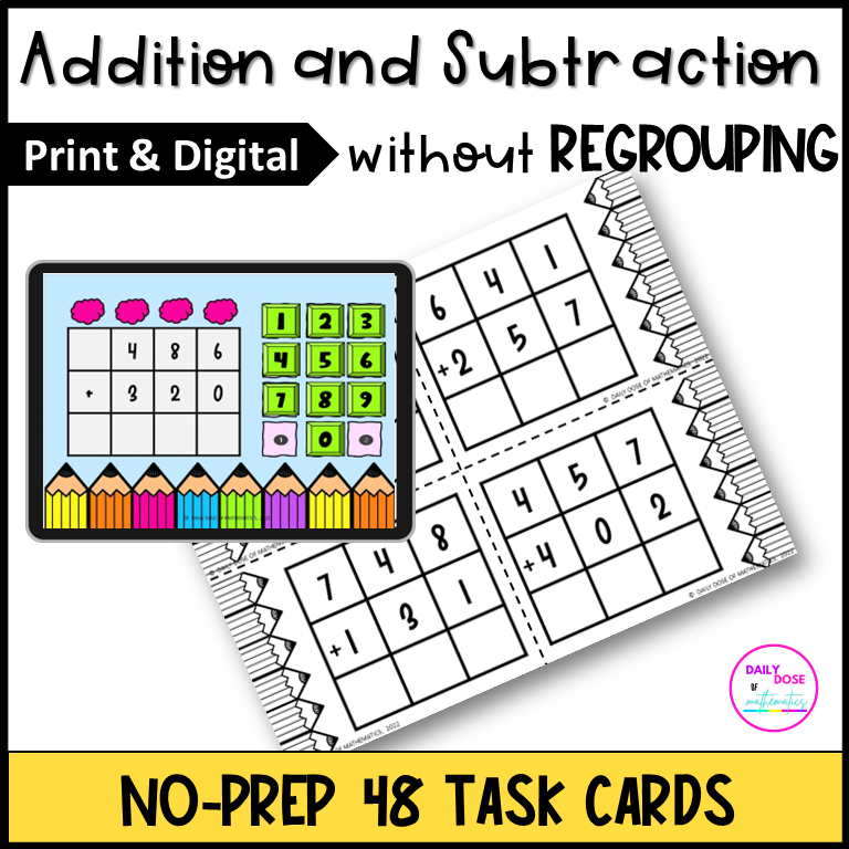 
mastering 3 digit addition Comprehensive guide | 3 digit addition task cards and digital slides activity for practice
