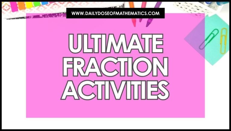 Ultimate Fraction Activities for 5th grade