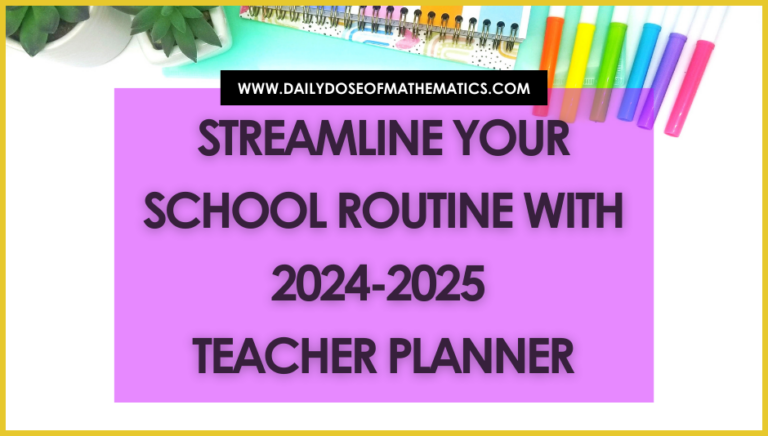 How to Use a Teacher Planner PDF 2024-2025 to Streamline Your School Routine Now