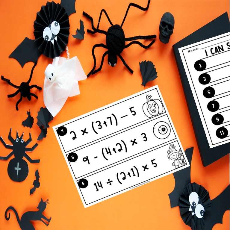 Halloween Order of operations Solve The Room 5th and 6th grade math
