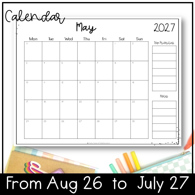 best teacher planner binder and calendar 2026-2027