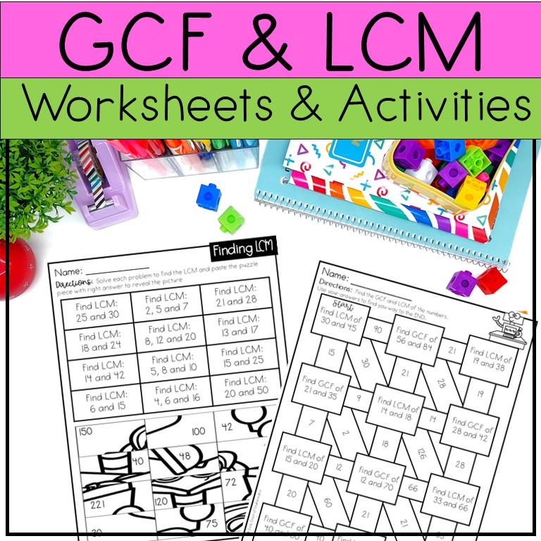 GCF and LCM Activities