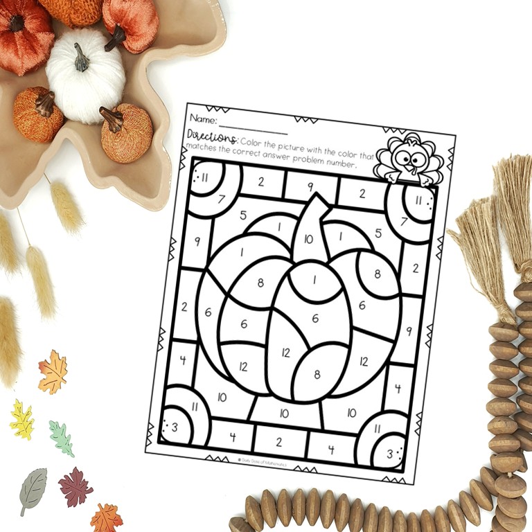 Thanksgiving GCF and LCM Worksheets and Activities Grade 6 PDF with Answers
