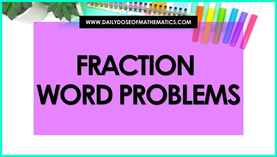 Fraction 5th grade word problems math coloring activities