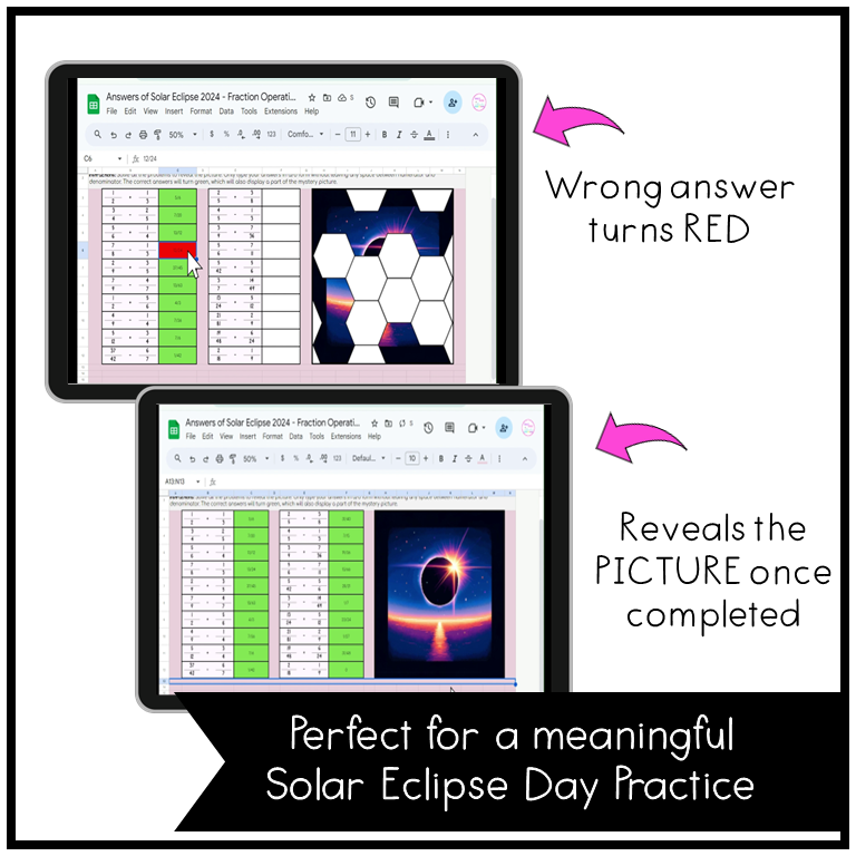 digital unlike fractions center 5th grade