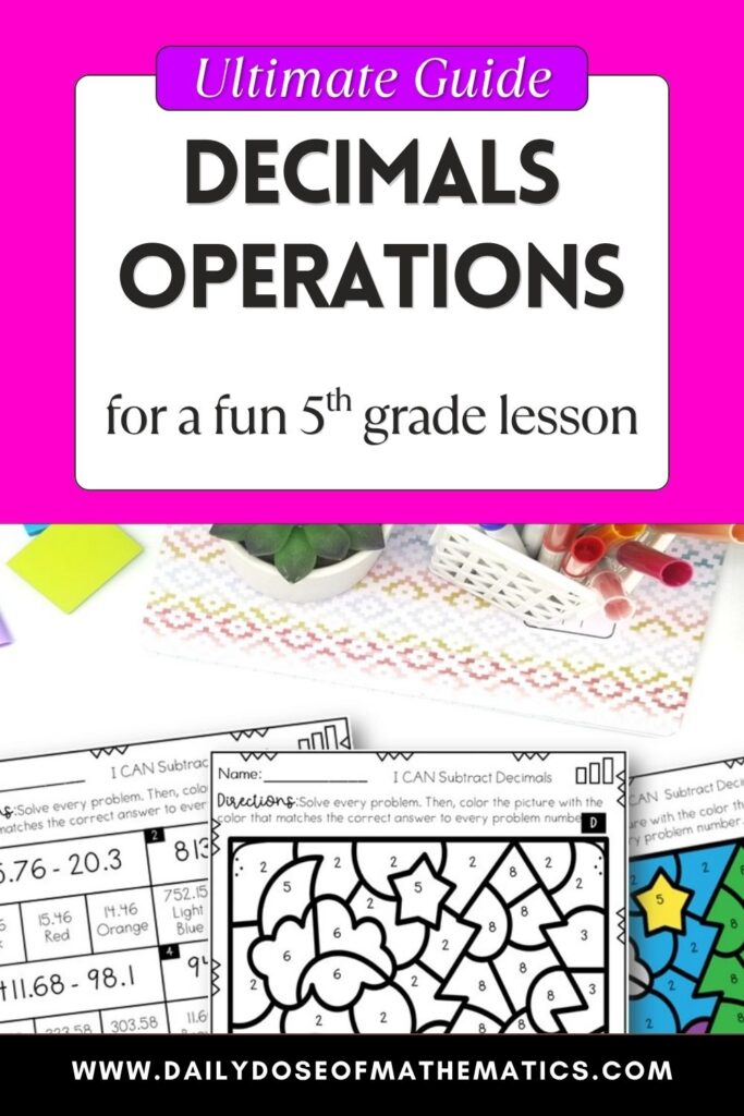 Fun Decimal Activities for 5th Grade